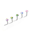 20G L-Shape stainless steel Nose Stud