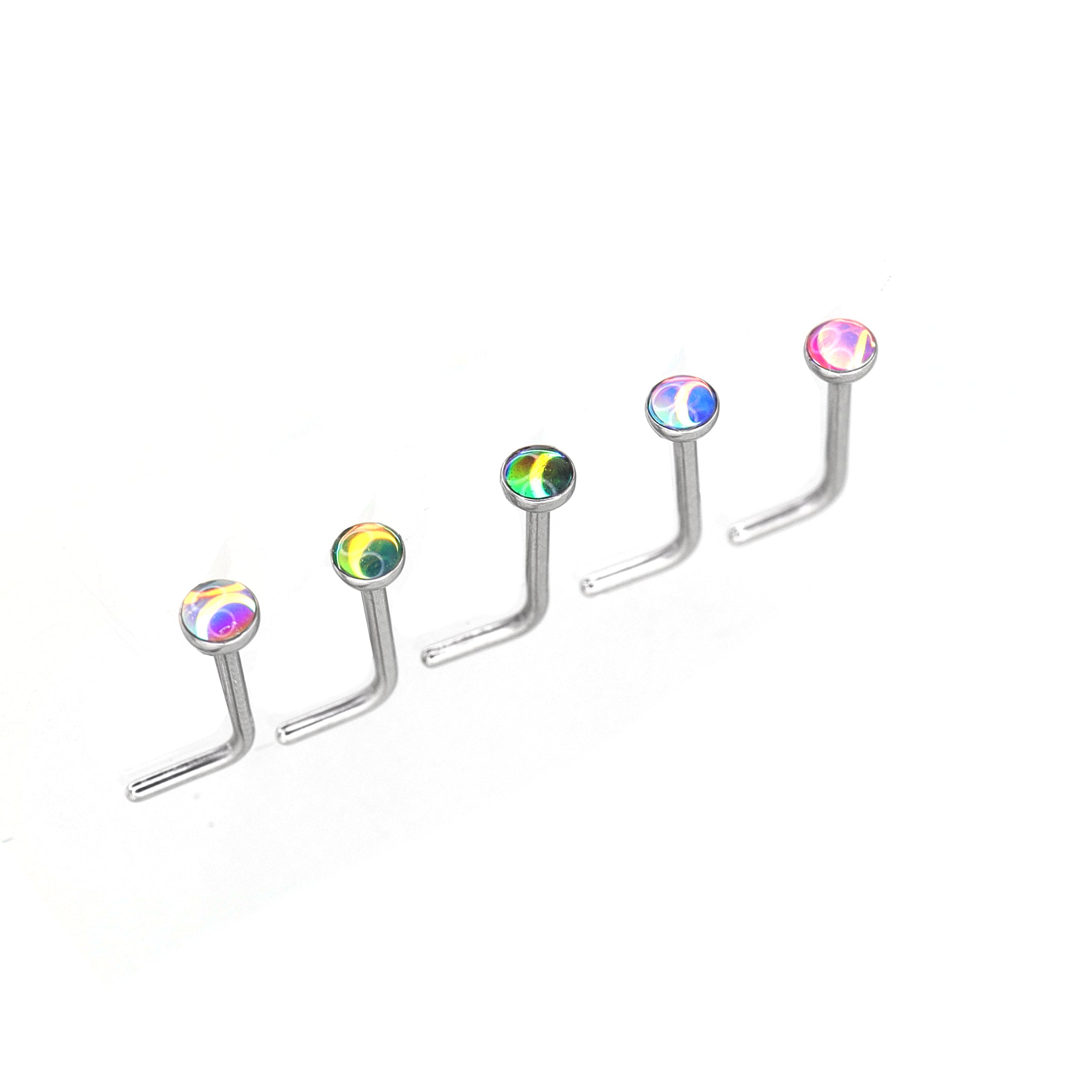 20G L-Shape stainless steel Nose Stud