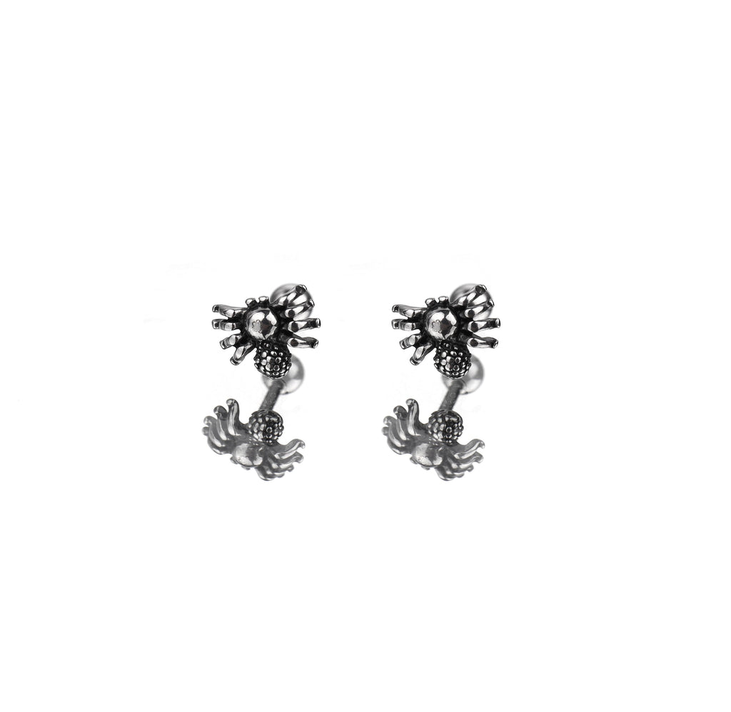 3D Spider Stainless Steel Ear Studs