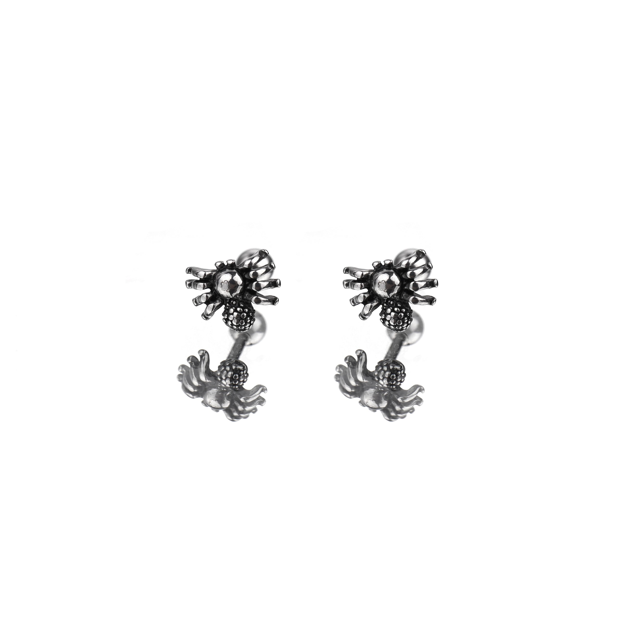 3D Spider Stainless Steel Ear Studs