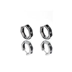 Oil Slick Cross Stainless Steel Earrings