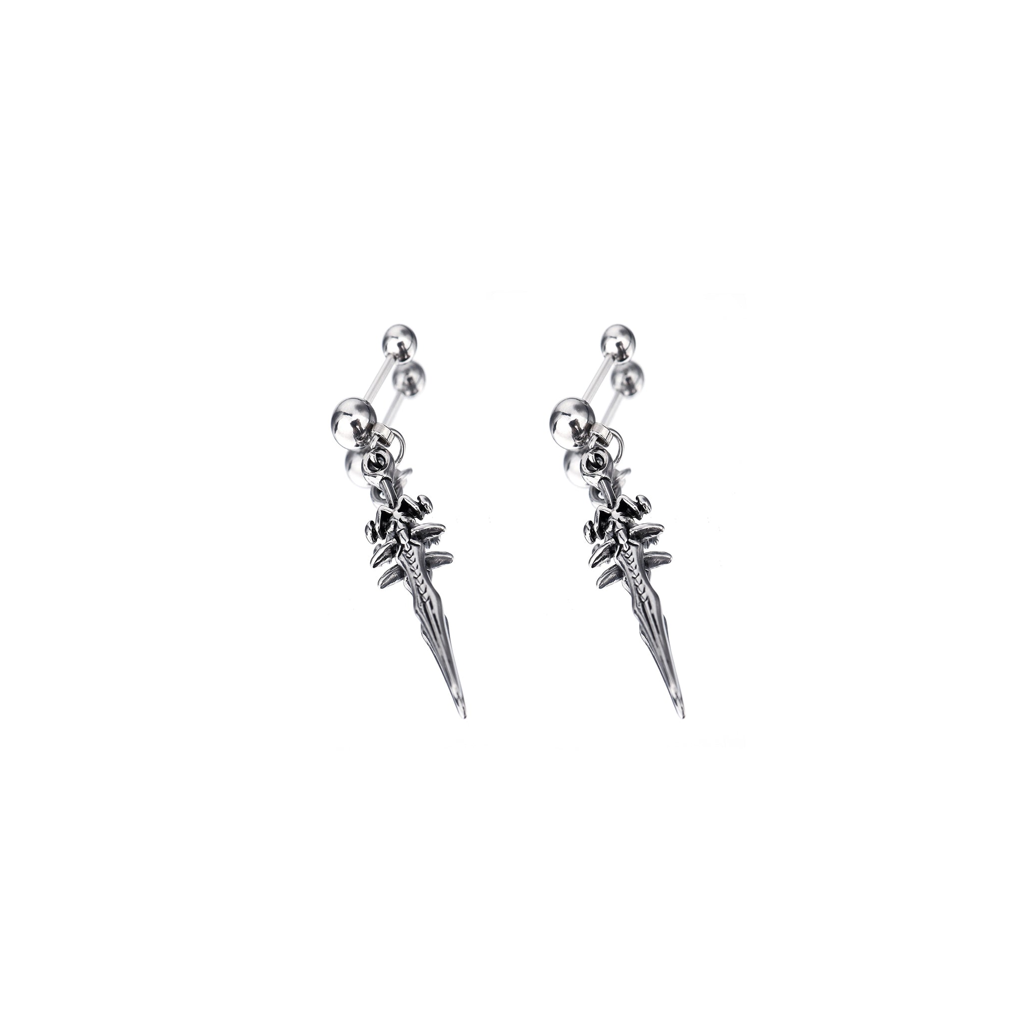 Dagger Pendant Stainless Steel Ear Studs