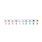 Opal L-Shape Nose Stud