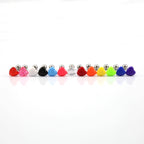 Heart-shaped Acrylic tongue stud