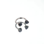 Dragon Claw Cat's Eye Horseshoe Ring