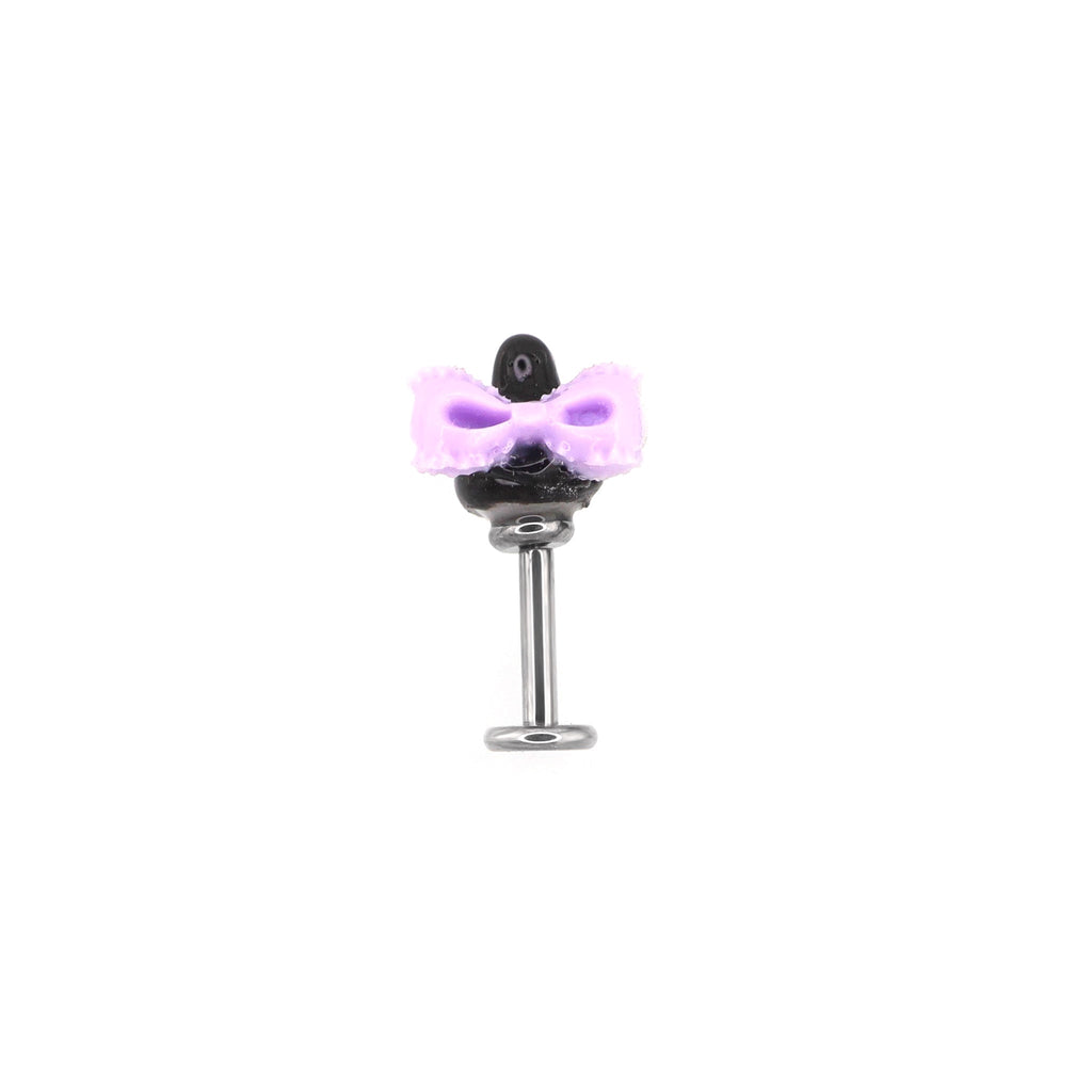 Kuromi Internally Threaded Titanium Ear Stud
