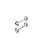 Oriental Symbol stainless steel tongue stud
