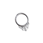 16G Cobweb Septum Stainless Steel Ring