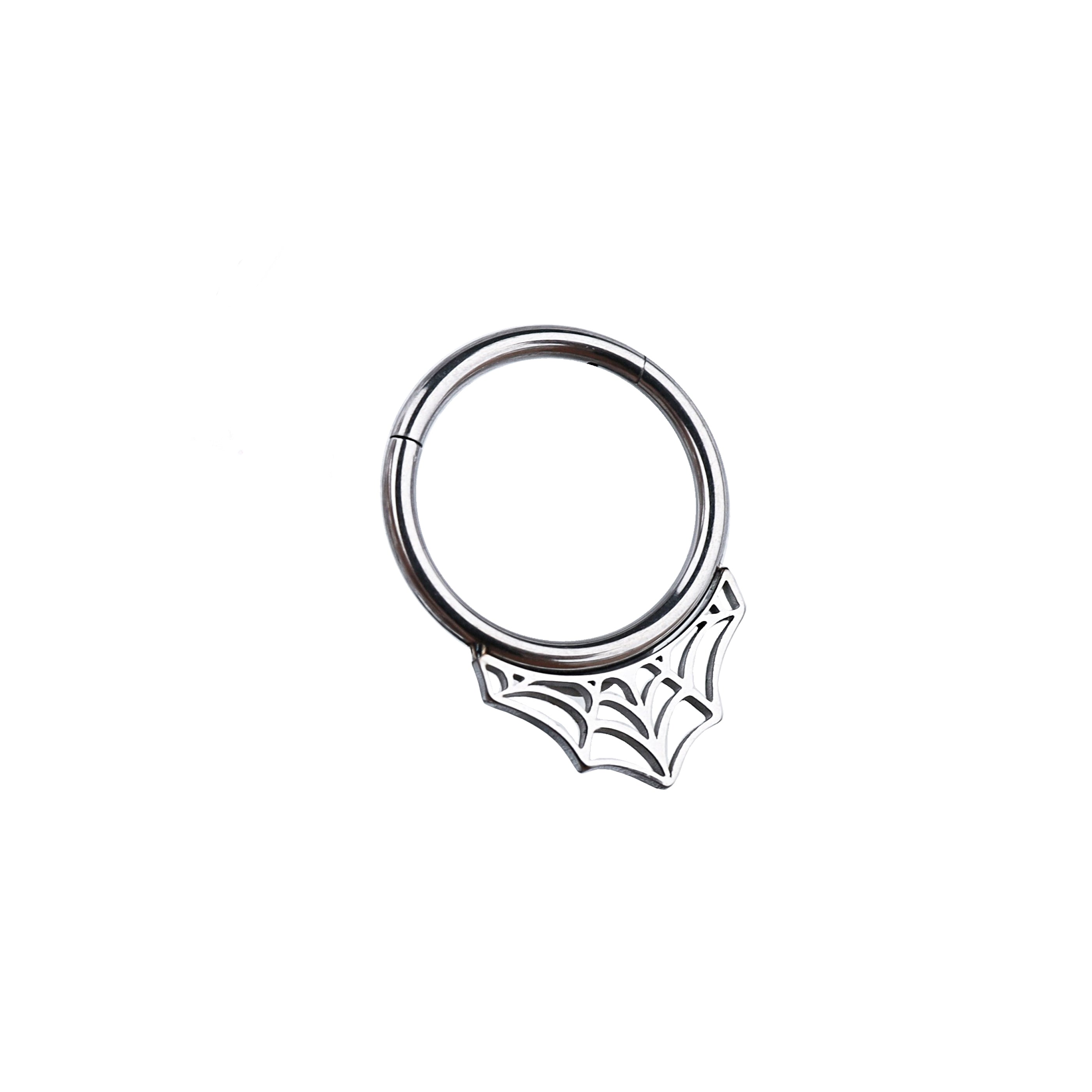 16G Cobweb Septum Stainless Steel Ring