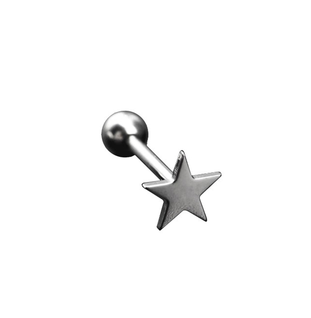 Star stainless steel Tongue Stud