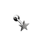Star stainless steel Tongue Stud