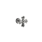 Cross Externally Threaded Stainless Steel Ear Studs