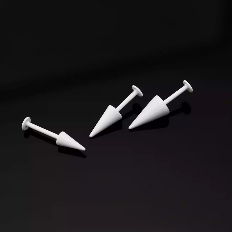 Spike Externally Threaded Stainless Steel Ear Studs - Spike Externally Threaded Stainless Steel Ear Studs - 6mm by CRUXJEWELRY