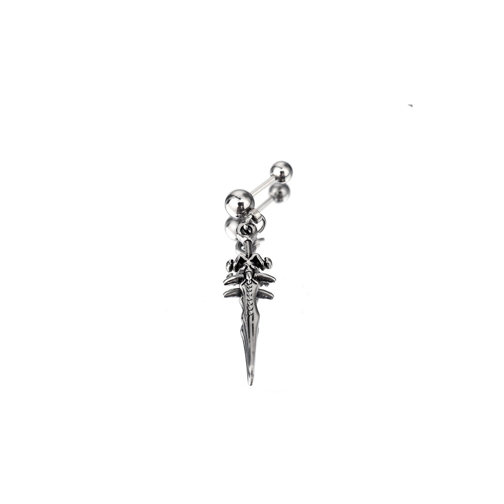 Dagger Pendant Stainless Steel Ear Studs