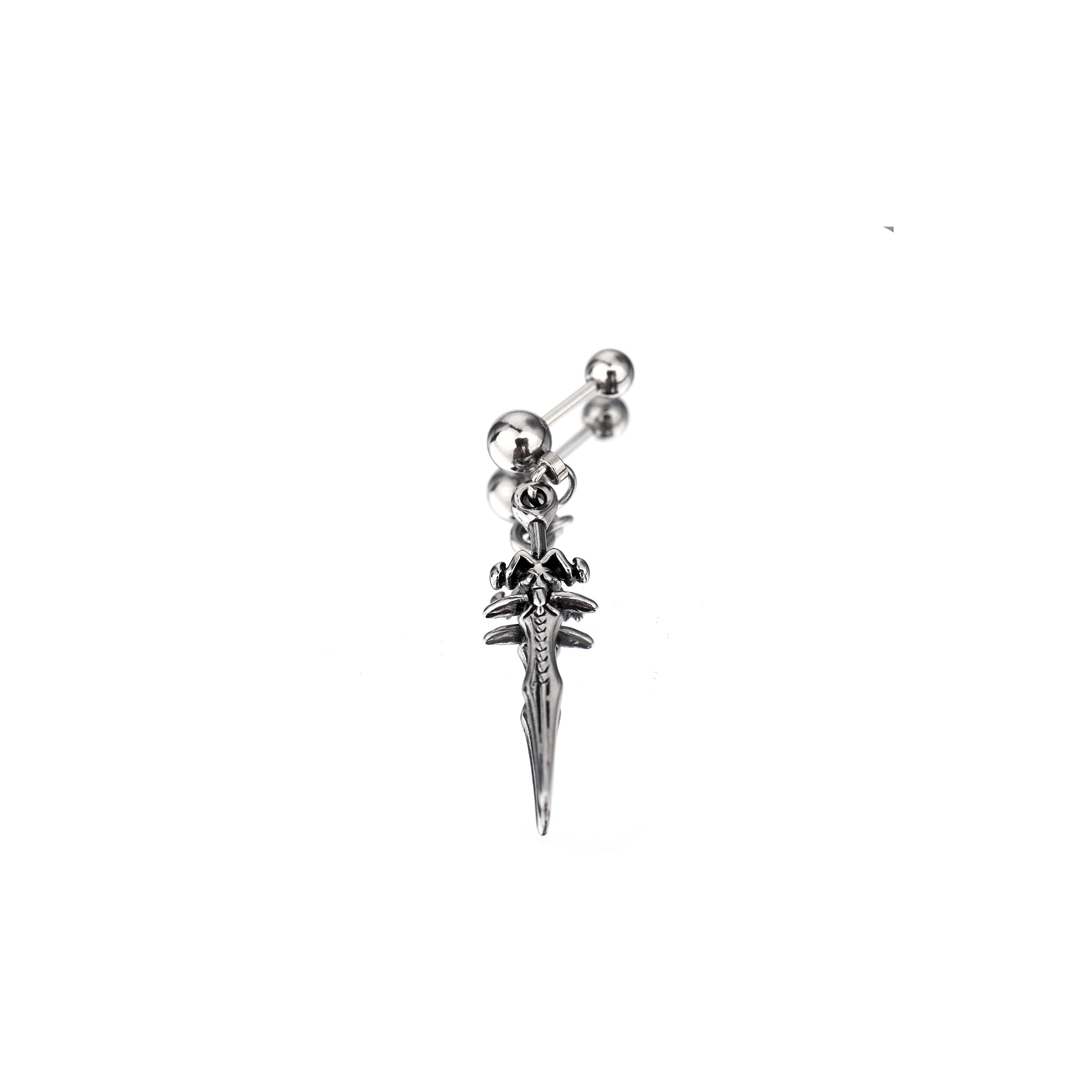 Dagger Pendant Stainless Steel Ear Studs