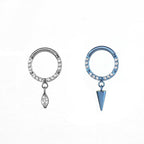 16G CZ Pendant Titanium Clicker