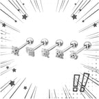 Oriental Symbol stainless steel tongue stud