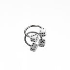 Colorful Acrylic Dice Horseshoe Ring