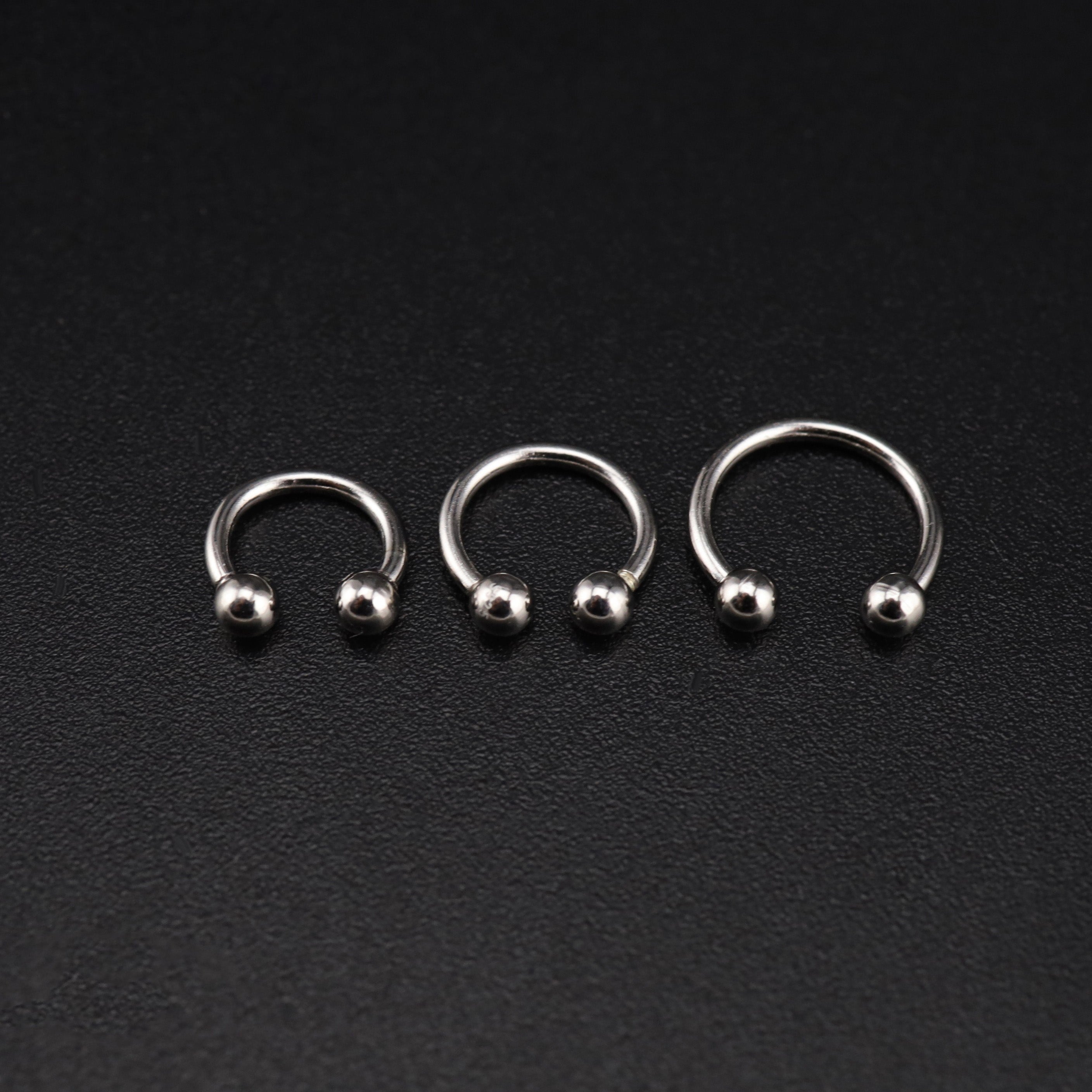 Classic S925 Sterling Silver Horseshoe Rings