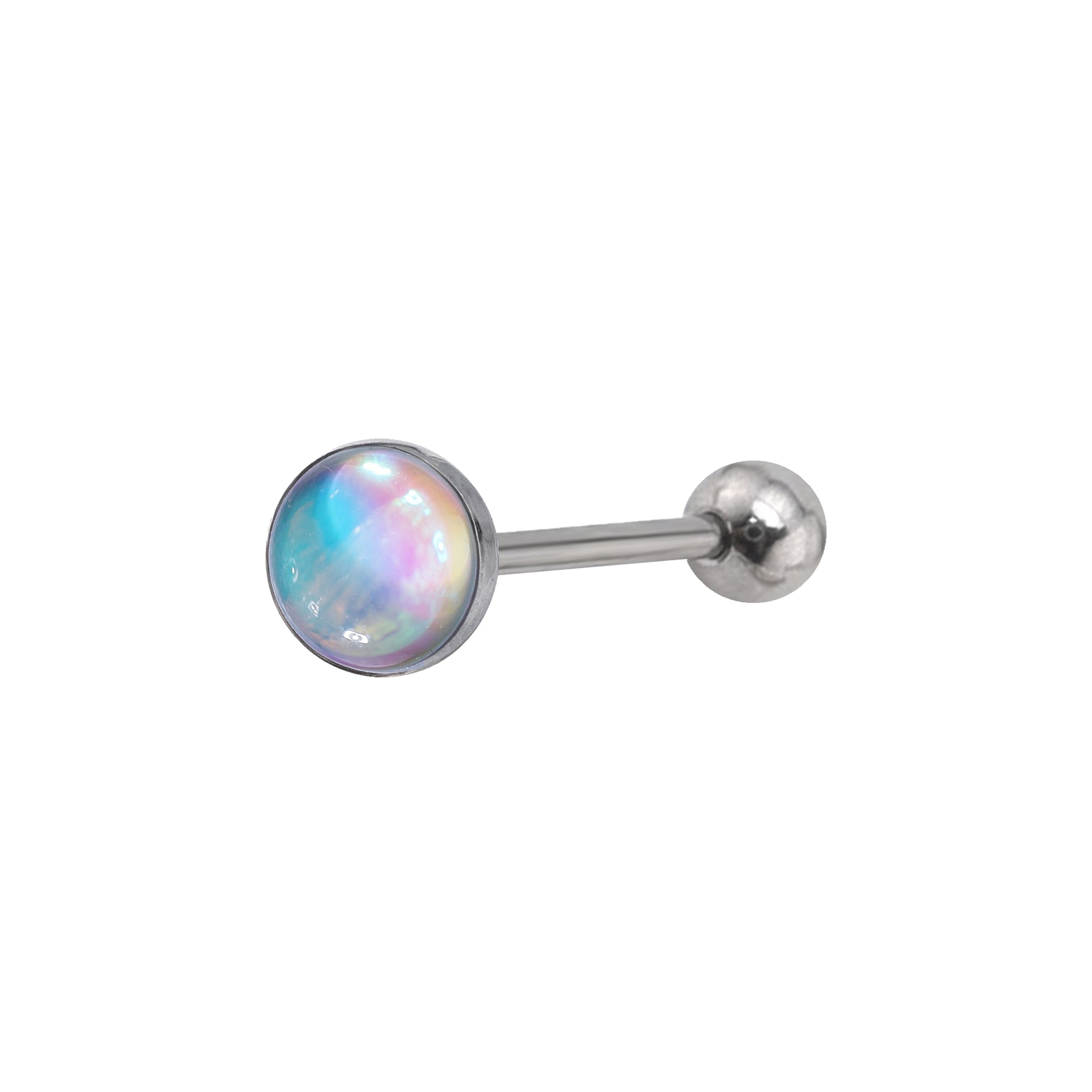 Dreamy Oil Resin stainless steel Tongue Stud