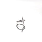Cross CZ Titanium Clicker Nose Hoop