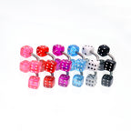 Acrylic Colorful Dice Externally Threaded Brow Studs