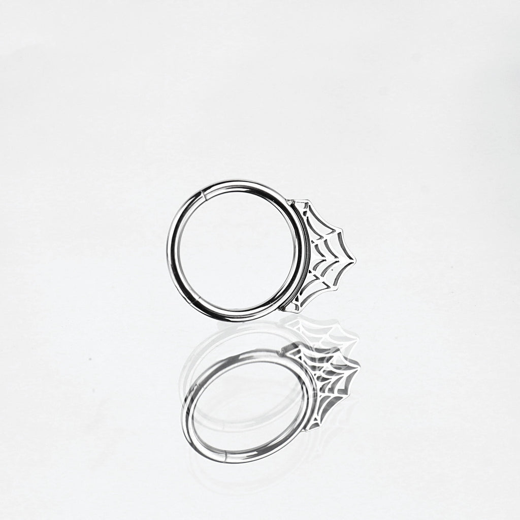 16G Cobweb Septum Stainless Steel Ring