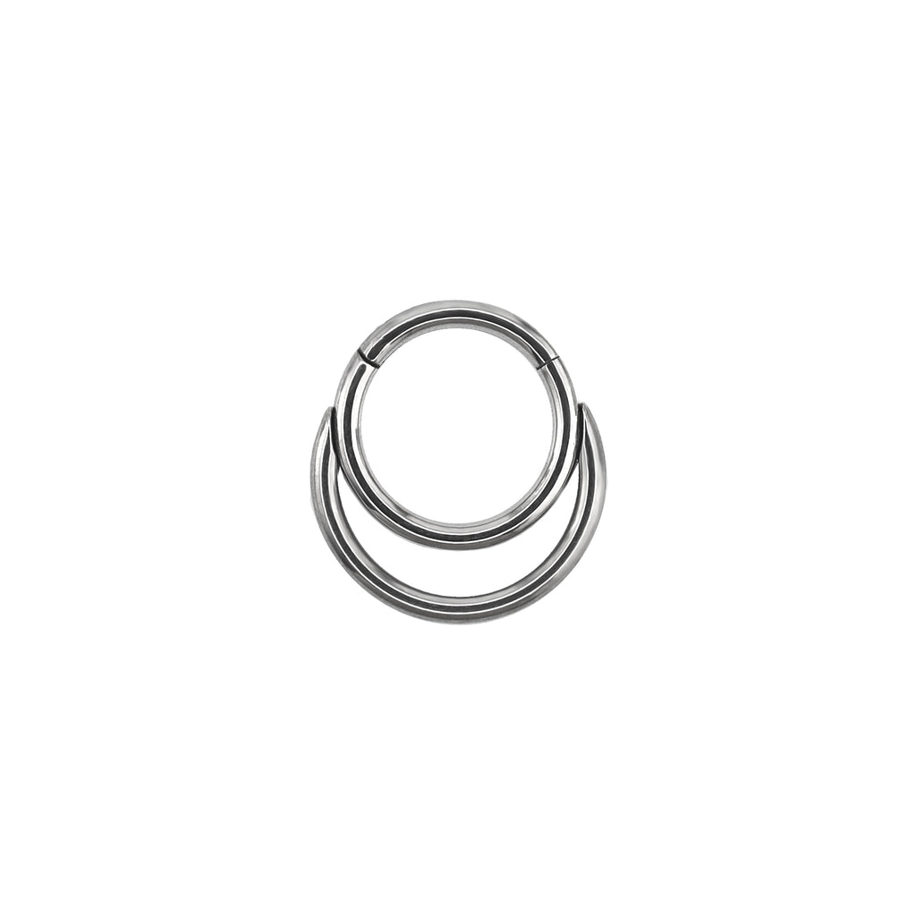 16G Moon stainless steel Segment Hoop