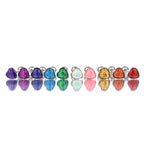 Glitter Resin Heart Oil Slick tongue stud