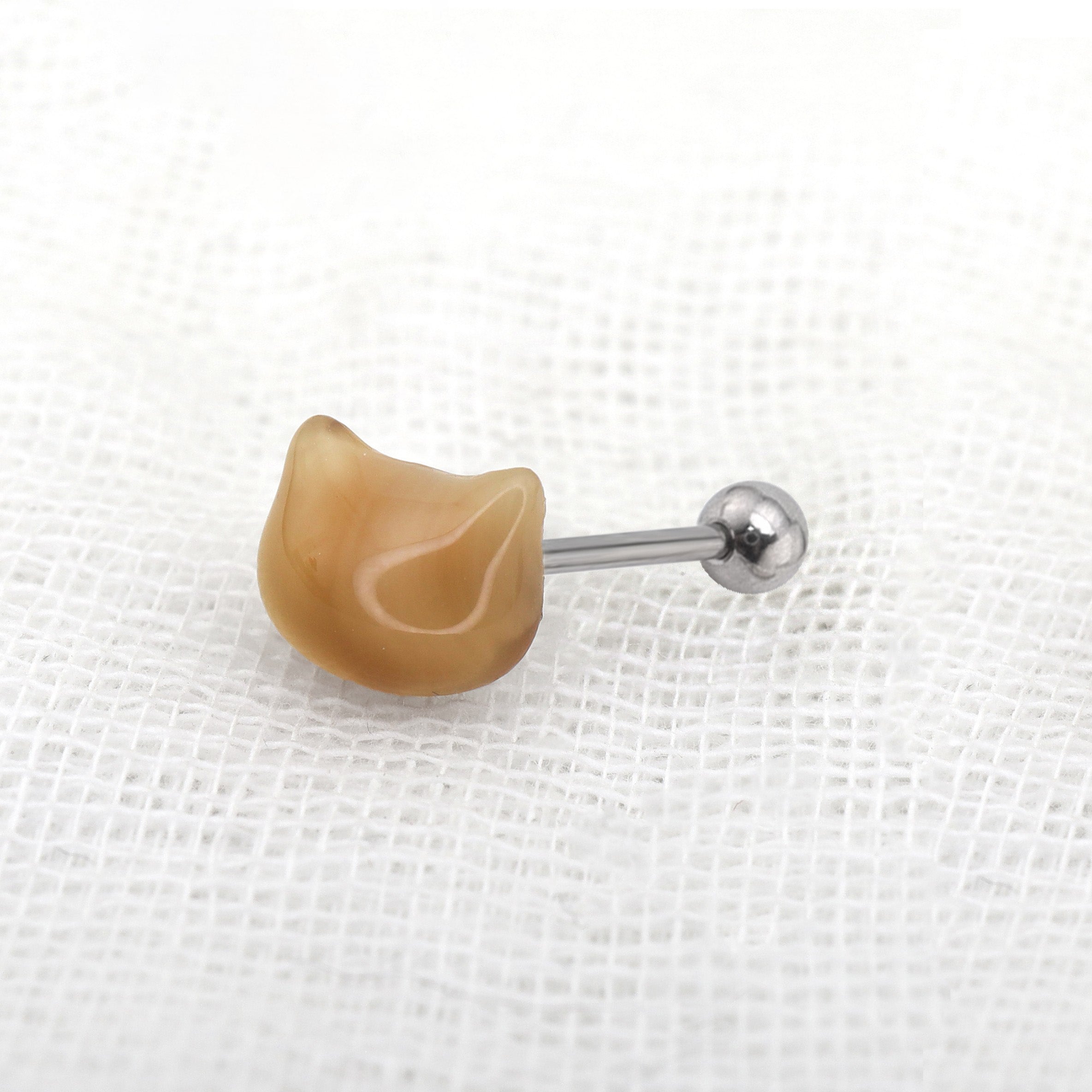 Resin Cat Face tongue nail