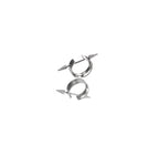 Spike Externally Threaded Stainless Steel Nipple Rings