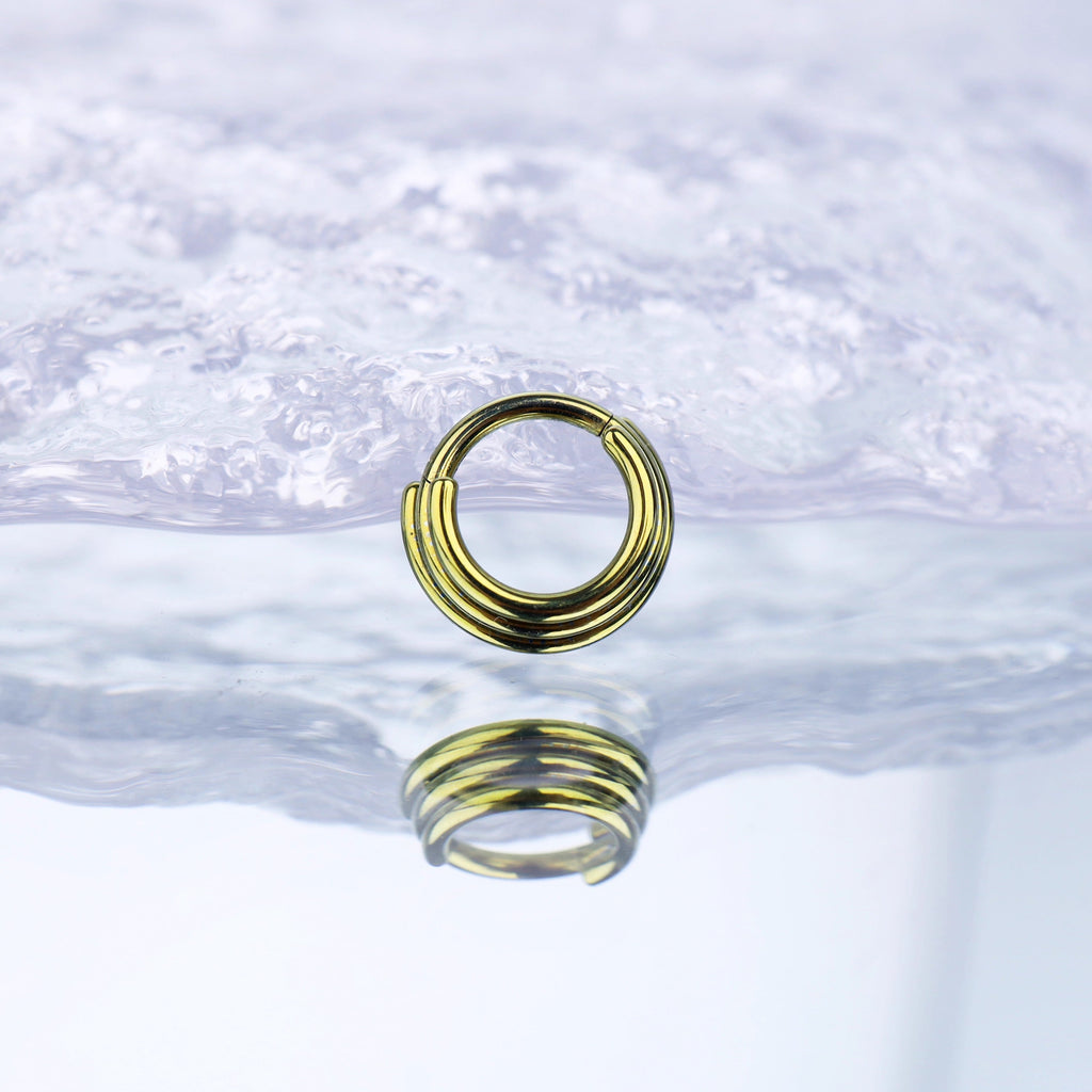 Three Row Triple Segment Septum Ring