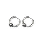 Inset Pendant Stainless Steel Earrings