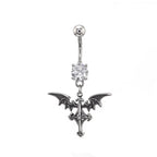 Bat Wing Dangle stainless steel Belly Ring