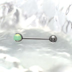 Pastel CZ Titanium barbell stud