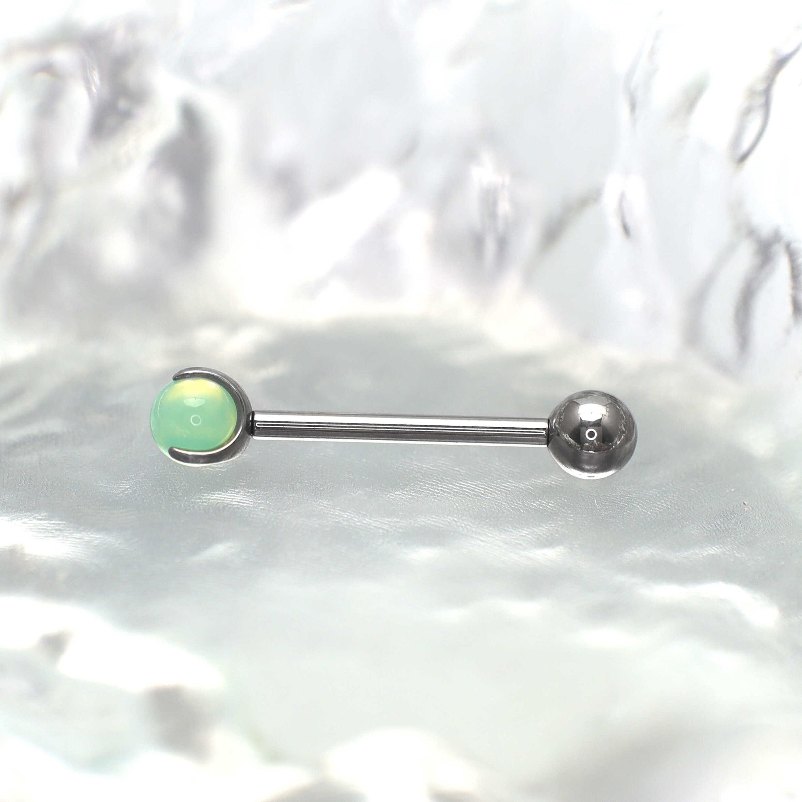 Pastel CZ Titanium barbell stud