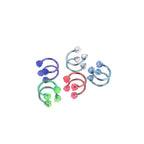 Opal Internally Threaded Titanium Horseshoe Ring