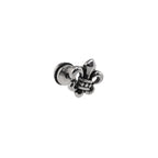 Oil Slick Cross Externally Threaded Stainless Steel Ear Studs