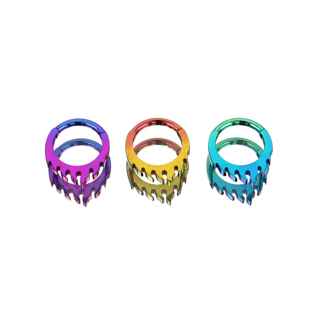 16G Flame Titanium Septum Clicker