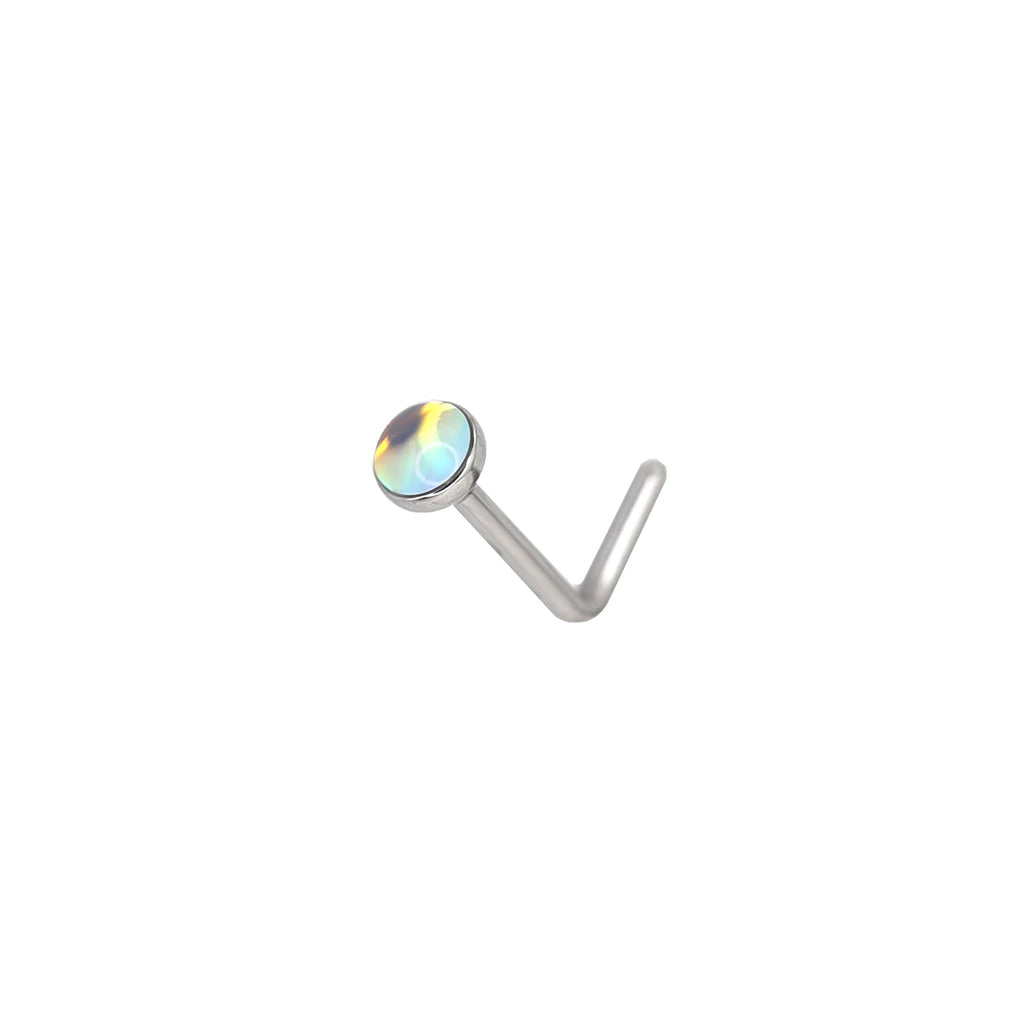 20G L-Shape stainless steel Nose Stud