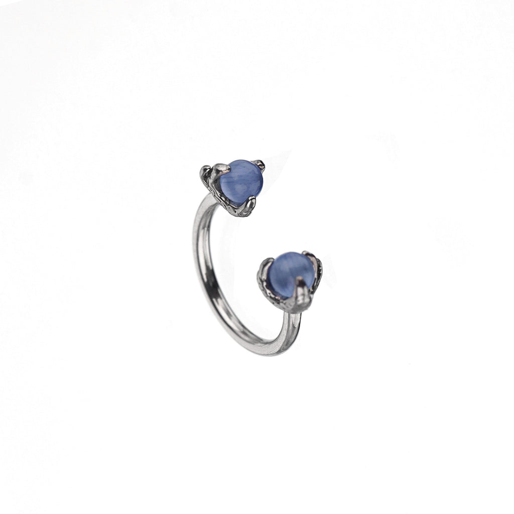 Dragon Claw Cat's Eye Horseshoe Ring