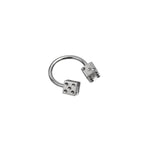 Externally threaded Dice stainless steel Horseshoe Ring