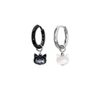 PAIR OF  Cute Cat stainless steel Earrings