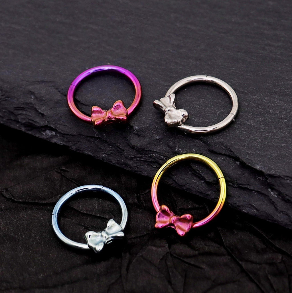 16G Bow Titanium Segment Hoop