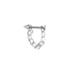 Heart Chain Spike stainless steel Lip Stud