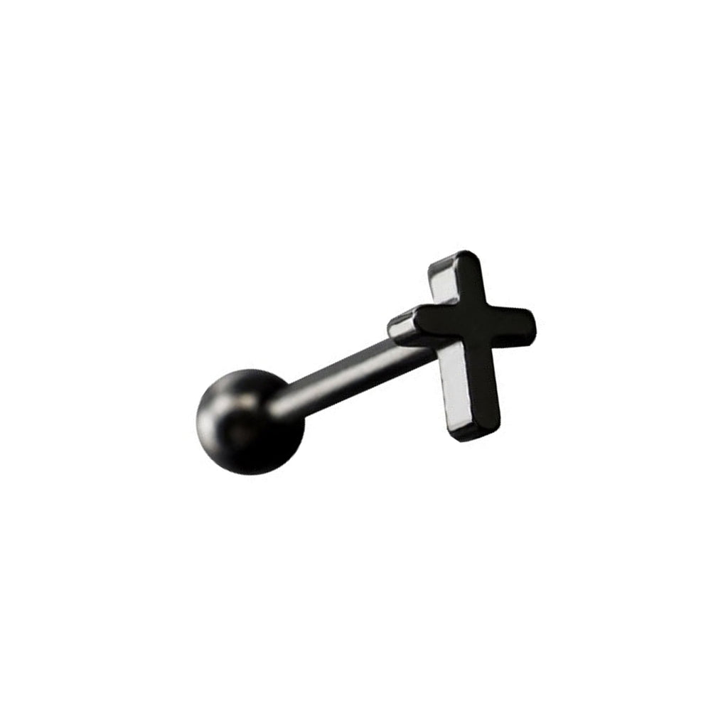 Cross Stainless steel Tongue Stud