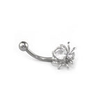 CZ Spider Stainless Steel Rook Jewelry