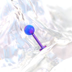 Nebula Opal Internally Threaded Titanium Studs