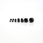 Thin Post Black CZ Stainless Steel Ear Stud