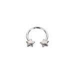 Star & Heart Horseshoe Septum Ring
